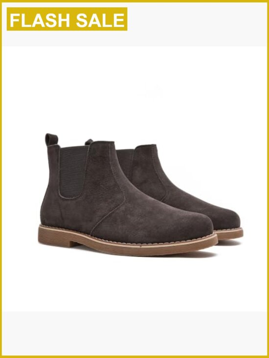 Men\'s Chelsea Boots Classic Side Elastic Band Slip On Comfortable Dress Ankle main image 4